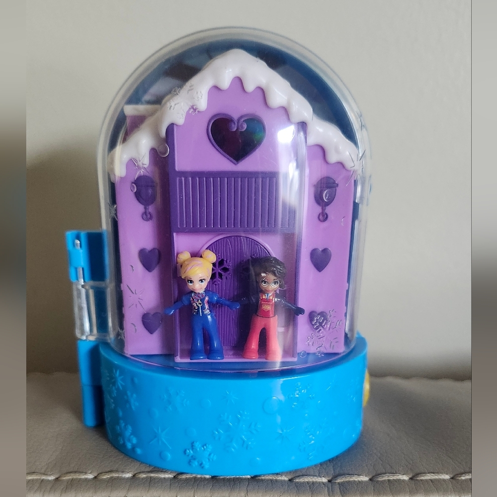 POLLY POCKET‎ Snowball Surprise Playset Ski Lodge Snow Globe Mattel 2017